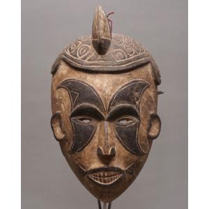 アフリカ コートジボワール グロ族 ザウリ マスク 仮面 394 木彫り