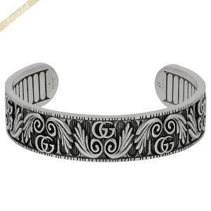 GUCCI（グッチ） メンズ レディース バングル ダブルG リーフモチーフ