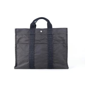 エールライン HERMES トートバッグMM グレー 廃番 中古品 程度AB 中古