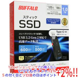 BUFFALO（バッファロー） 外付けSSD SSD-PUT1.0U3-BKC ブラック