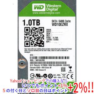 中古】W.D. WD20EZRX WD Green 2TB/回転数可変/64MB/6Gbps【津田沼