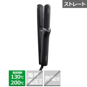 ナノケア EH-HS0E-K パナソニック ストレートアイロン 黒 : 家電の