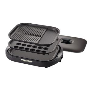 パナソニック ホットプレート 2枚タイプ 平面+焼肉 シルバー NF-W200-S