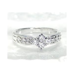 天然 ダイヤ 0.10ct クロス リング K18 ゴールド各色 プラチナ pt950