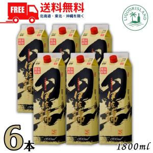大口酒造 芋焼酎 黒伊佐錦 25度 紙パック 1800ml 6本 ケース