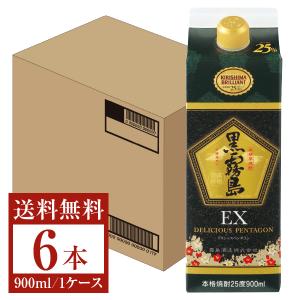 黒霧島 霧島酒造 芋焼酎 20度 紙パック 1.8L（1800ml） 6本 1ケース