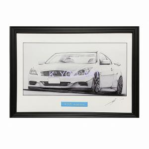 日産 NISSAN ブルーバードU1800SSS【鉛筆画】名車 旧車 イラスト A4