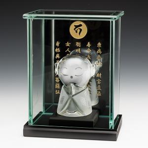 KW-1203 招福 走り大黒天 田中佑幸作 置物 オブジェ 水晶細工 大黒天像