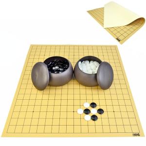 囲碁セット 訳ありの木製9路盤セット（プラ碁石椿）【囲碁将棋専門店の