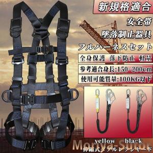 基陽 KH 鳶忍者 X型シンプルフルハーネス＋ダブルじゃばらランヤード