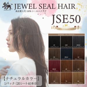 シールエクステ 約43cm 20シート(40本分) ビビハイ 人毛エクステ