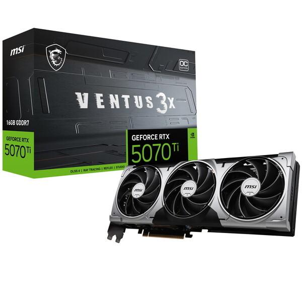 MSI MSI GeForce RTX 5070 Ti 16G VENTUS 3X OC グラフィックボード