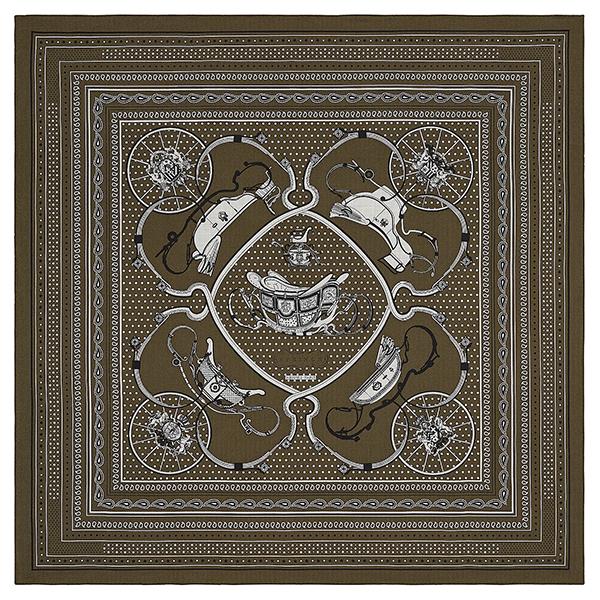 HERMES（エルメス） カレジェアン 140 スプリング バンダナ ショール