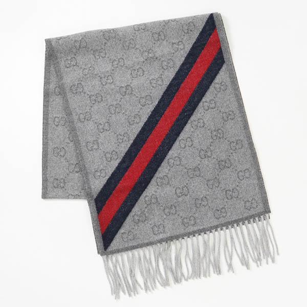 GUCCI（グッチ） ストール ウール100% GG柄 マフラー ユニセックス