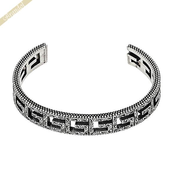 GUCCI（グッチ） バングル スクエアG カットアウト クロームシルバー