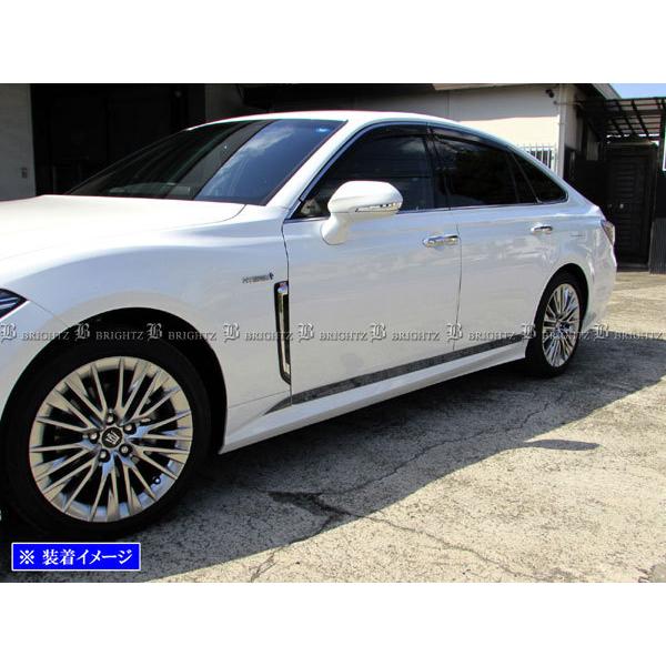 クラウンハイブリッド 220 GWS224 超鏡面 ステンレス メッキ サイド