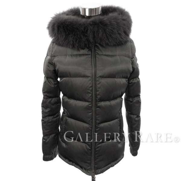 PRADA（プラダ） ダウンジャケット ファートリム付 ブルーフォックス