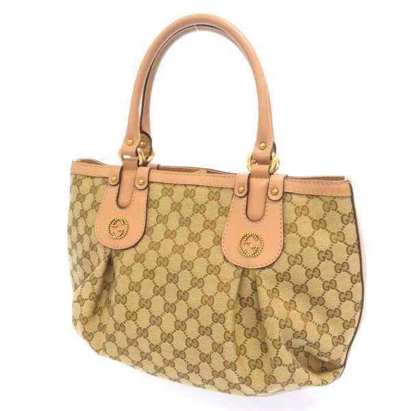GUCCI（グッチ） ハンドバッグ スカーレット GGキャンバス ベージュ