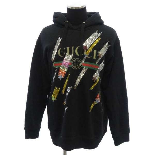 GUCCI（グッチ） パーカー ヴィンテージロゴ スパンコール メンズ