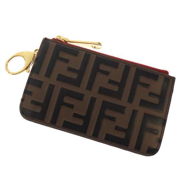 FENDI（フェンディ） キーケース ズッカ柄 キーフック付き 8AP161