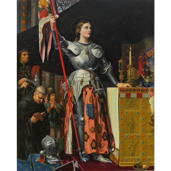 油絵 アングルの名作_シャルル七世の戴冠式のジャンヌ・ダルク MA1439