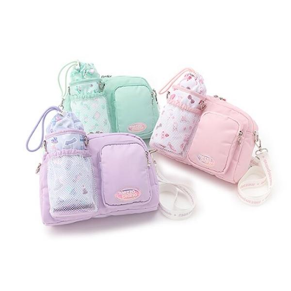 mezzo piano メゾピアノ ペットボトルホルダー付ショルダーバッグ