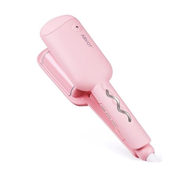 ABVOT (深U型)ウェーブアイロン32mm 花の季節 ヘアアイロン カール