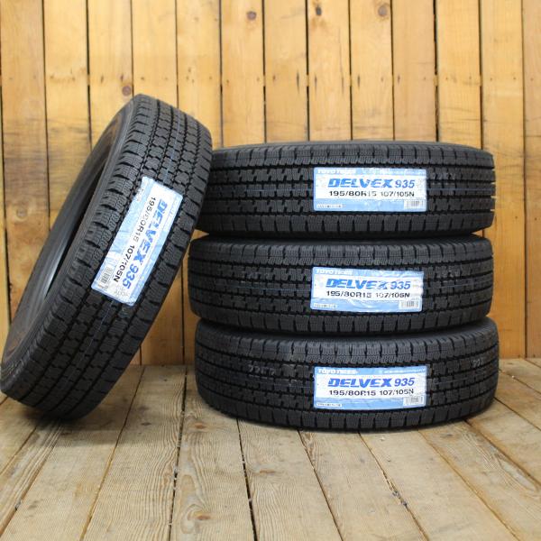 DELVEX 即納 2024年製 スタッドレスタイヤ 日本製 TOYO 935 195/80R15