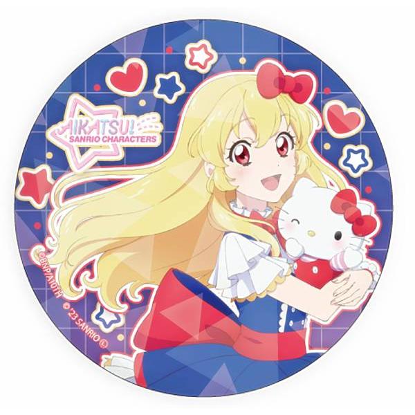 星宮いちご×ハローキティ】ホログラム缶バッジ(65mm) アイカツ