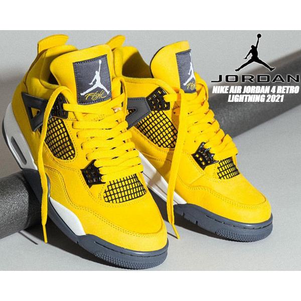 エア ジョーダン 4 NIKE AIR JORDAN RETRO LIGHTNING 2021 tour yellow