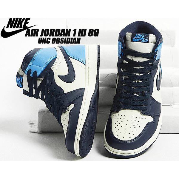 エア ジョーダン 1 NIKE AIR JORDAN HI OG sail/obsidian-unibersity