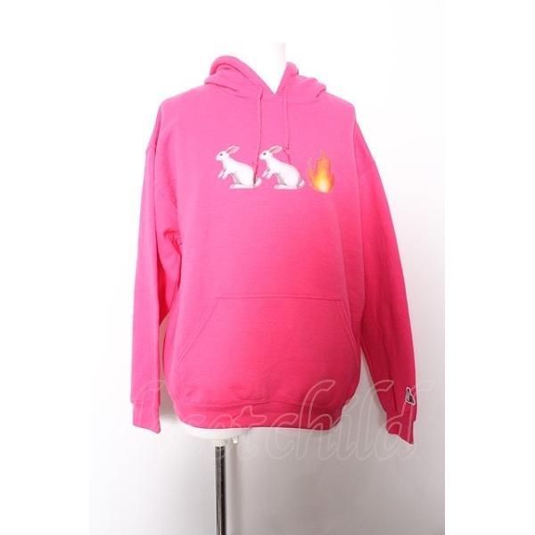 FR2 パーカー.梅 プリント /濃ピンク/M O-22-10-13-076-ET-to-YM-ZT225