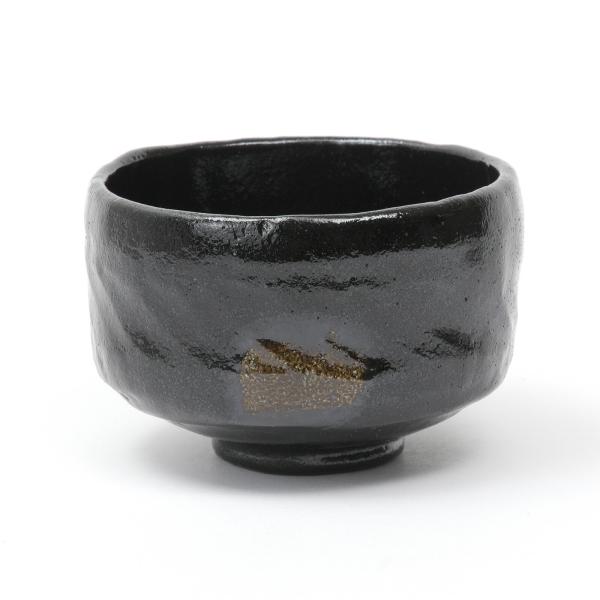 京都清水焼 楽茶碗 上茶わん 黒楽 お抹茶碗 茶道 表千家 裏千家 お濃茶