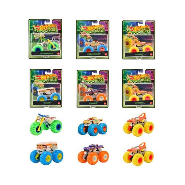 ホットウィール 光る！モンスタートラックAst ミニカー6台BOX販売 986A