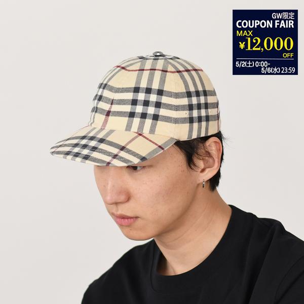BURBERRY（バーバリー） 帽子 キャップ 8073370 チェック コットン