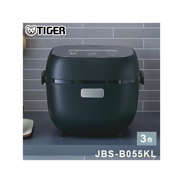 タイガー マイコンジャー炊飯器 3合 JBS-B055KL メタルブラック