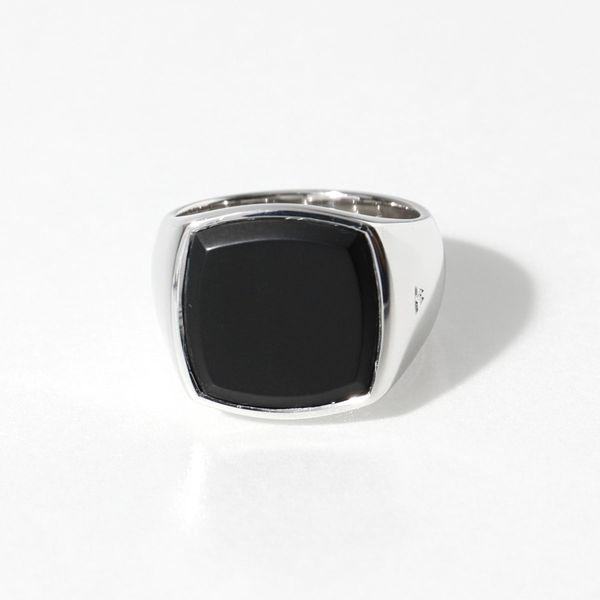 TOM WOOD（トムウッド） リング メンズ Cushion Black Onyx ブラック
