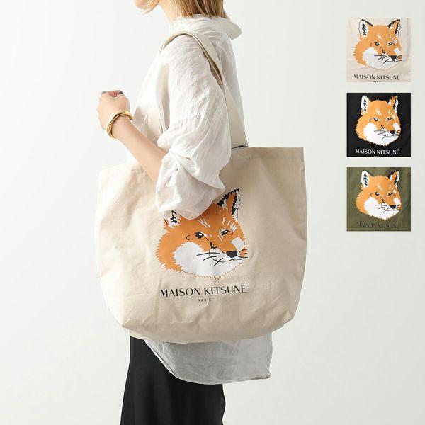 MAISON KITSUNE（メゾン キツネ） トートバッグ FOX HEAD TOTE BAG
