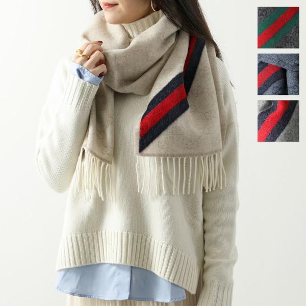 GUCCI（グッチ） マフラー 570603 3G200 3GB18 レディース GGロゴ