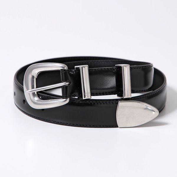 CELINE（セリーヌ） ベルト Medium 25mm 45BAG3A01.38SI メンズ レザー