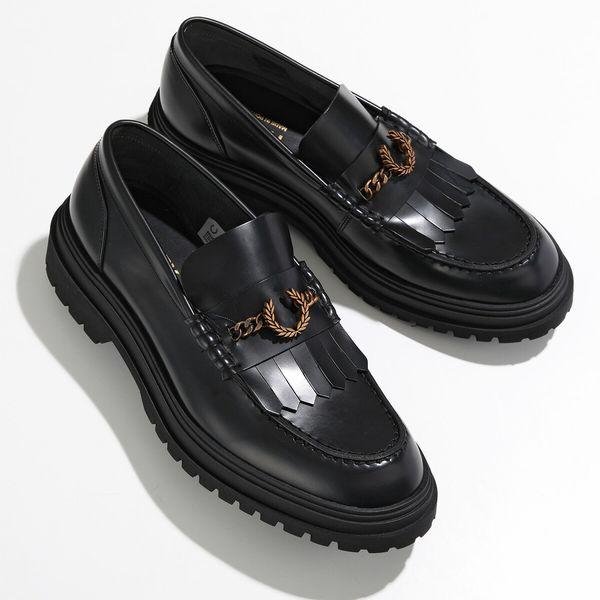 FRED PERRY（フレッドペリー） ローファー FP CHAIN LOAFER LEATHER