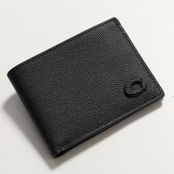 COACH（コーチ） 二つ折り財布 CJ947 メンズ レザー ミニ財布 小銭入れ