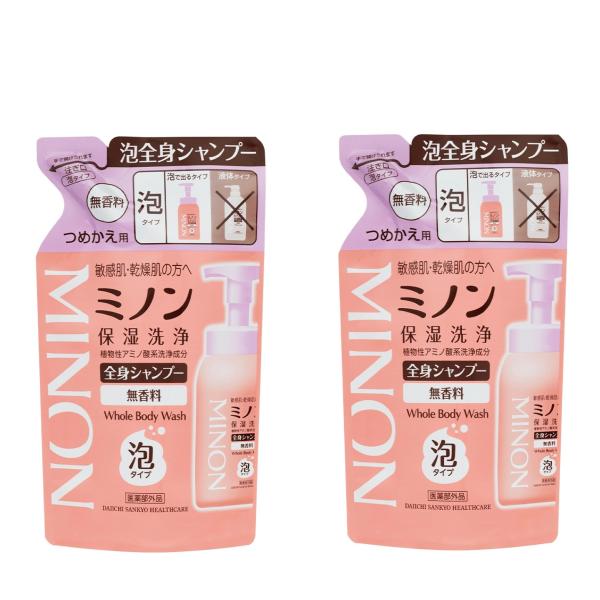 MINON ミノン 全身シャンプー 泡タイプ 詰替え 400ml×2袋セット 新品