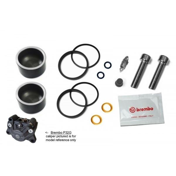 B22-3218]DUCATI ブレンボ P32G リアキャリパー用 ピストン/シール