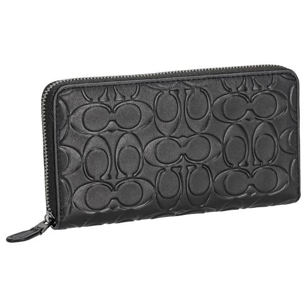 COACH（コーチ） 長財布 ラウンドファスナ-長財布 メンズ エンボス
