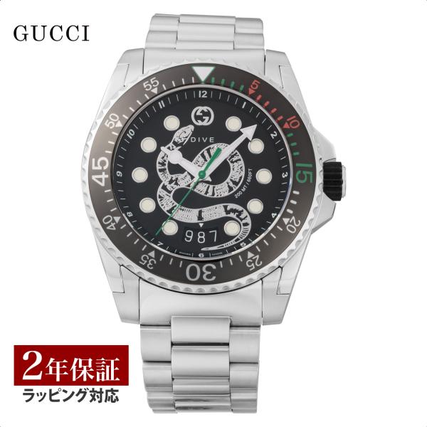 GUCCI（グッチ） メンズ 時計 DIVE ダイブ クォーツ ブラック YA136218