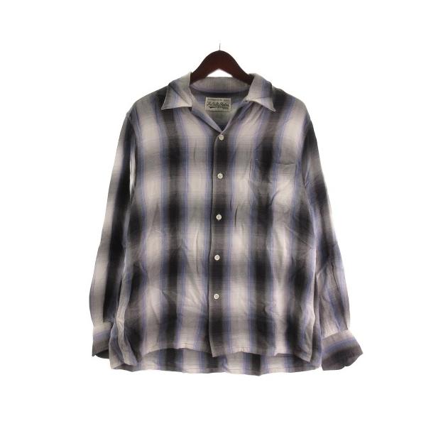 WACKO MARIA（ワコマリア） オンブレチェック オープンカラー シャツ