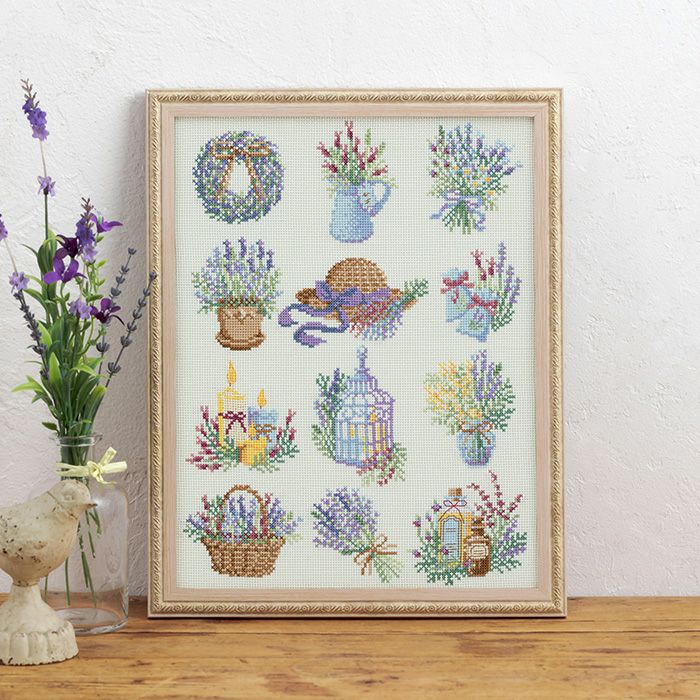 クロスステッチフレーム＜サンフラワーリース＞ | リバティ 生地