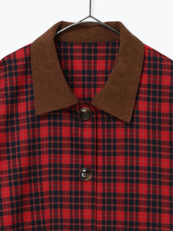 セール】 BETTY'S BLUE シャツジャケット（レッド/ネイビー/トップス