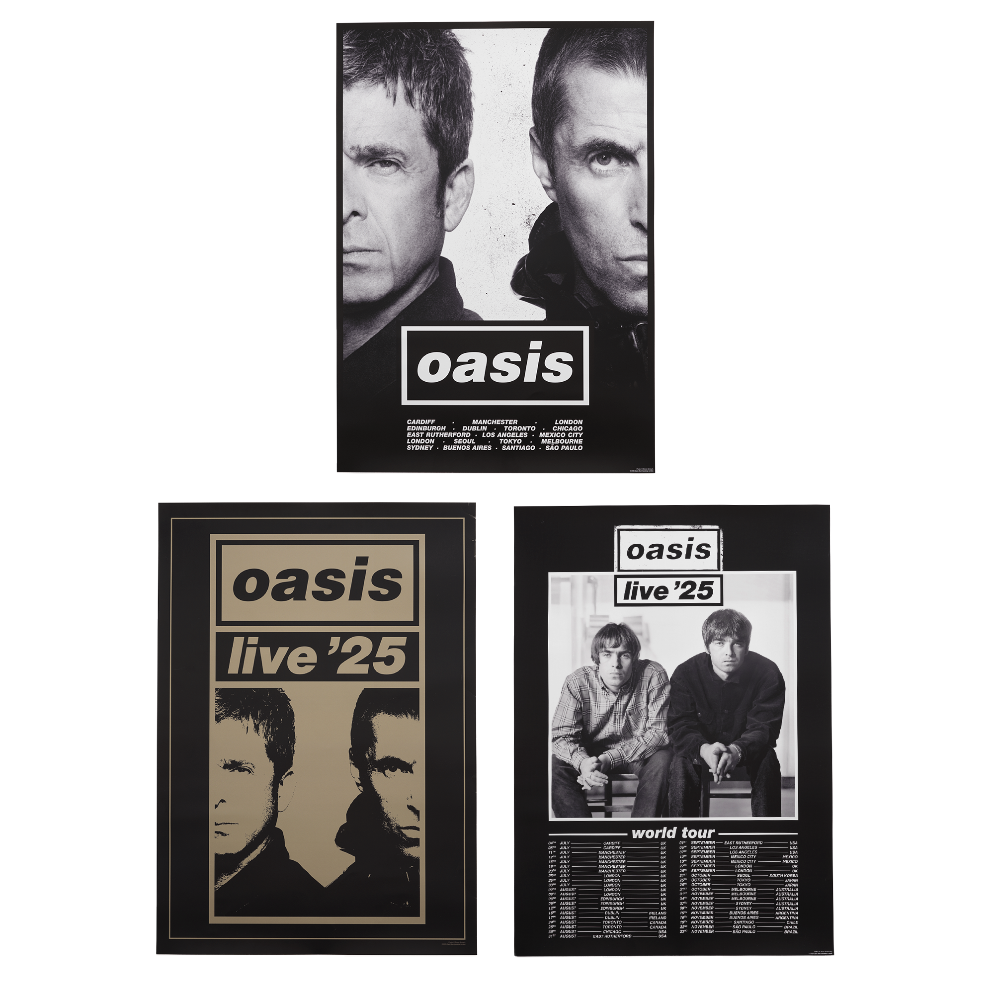 Oasis Half Faces Live '25 【オアシスポスター】 ポスター（Half Face